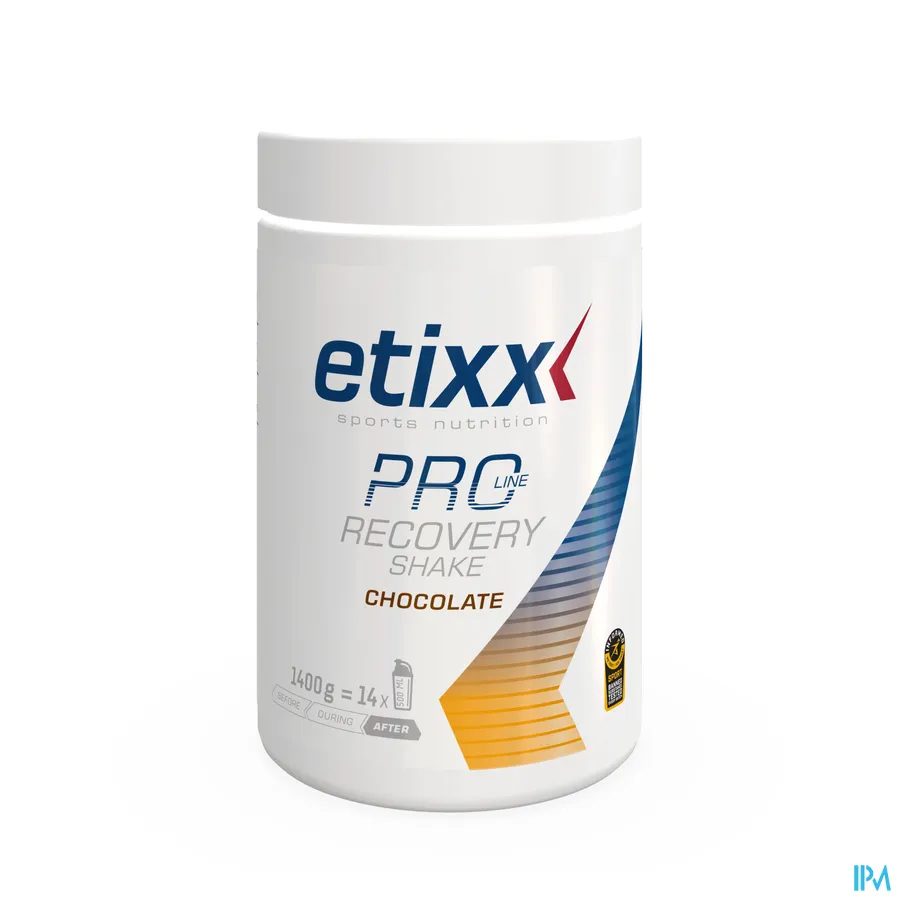 packshot van Etixx Recovery Shake Pro Line Chocolate 1400 g