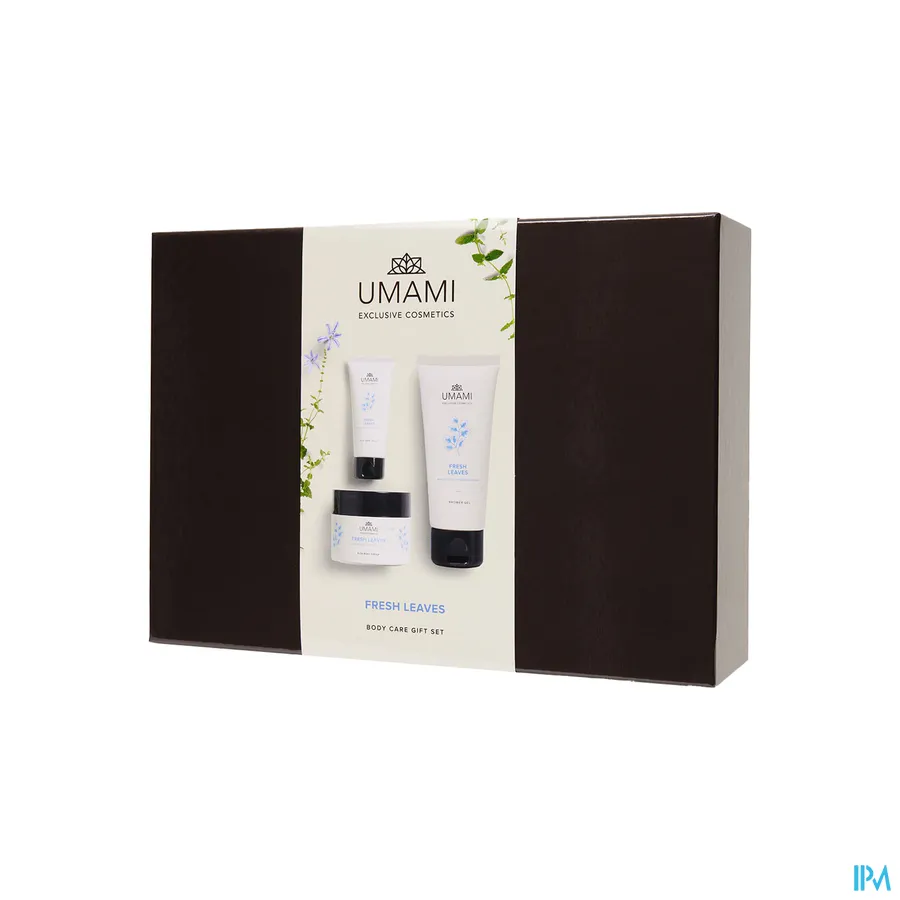 packshot van Umami Fresh Leaves Giftset Body 200 ml