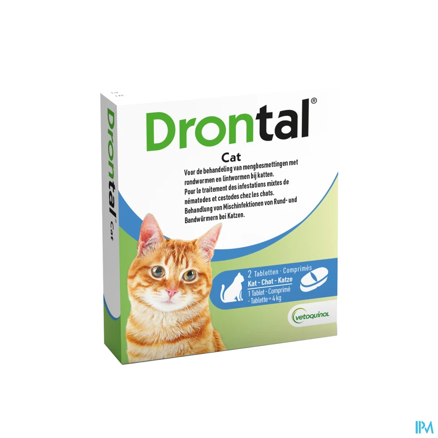 packshot van Drontal Cat 2 tabletten