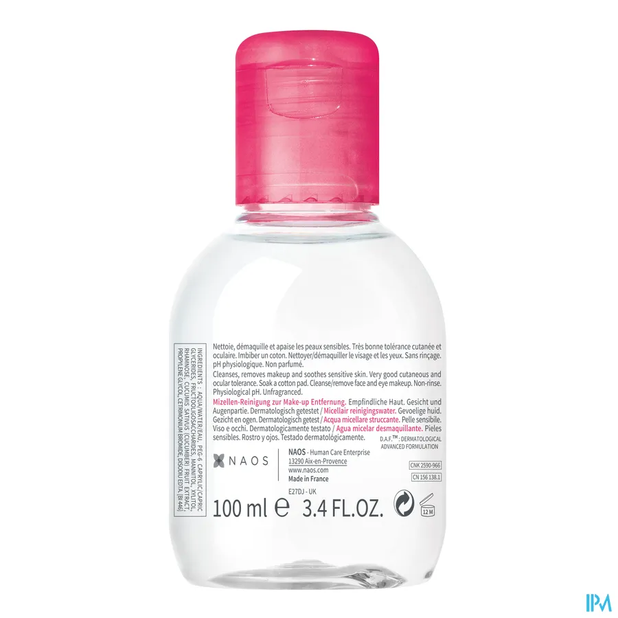 packshot van Bioderma Sensibio H2o Micellair Water Gevoelige huid 100 ml