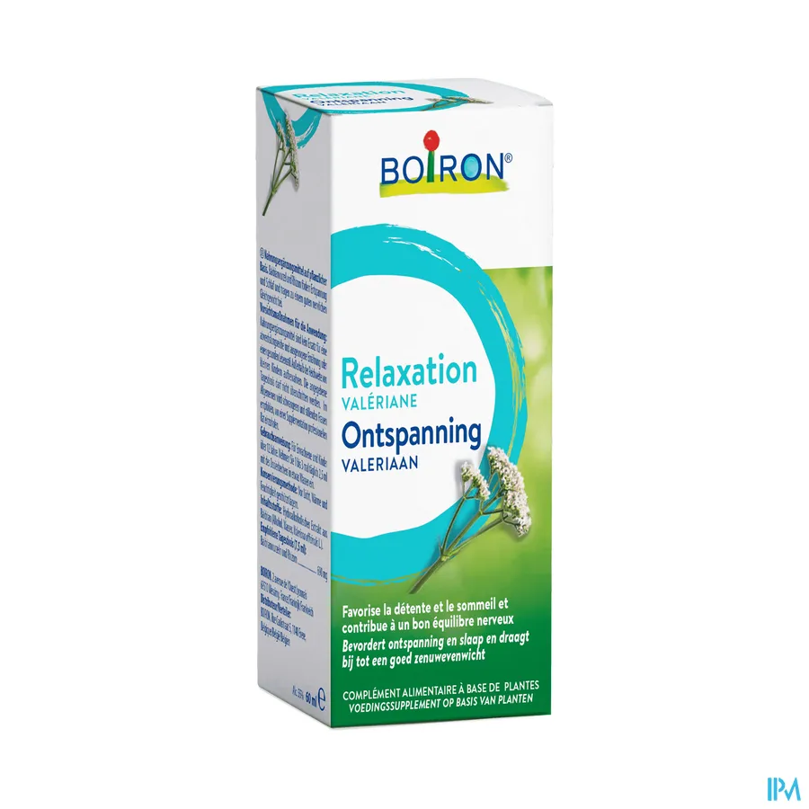 packshot van Boiron Valeriaan -Ontspanning- Bevordering van Ontspanning en Slaap en Bijdrage tot een Goed Zenuwevenwicht 60 ml
