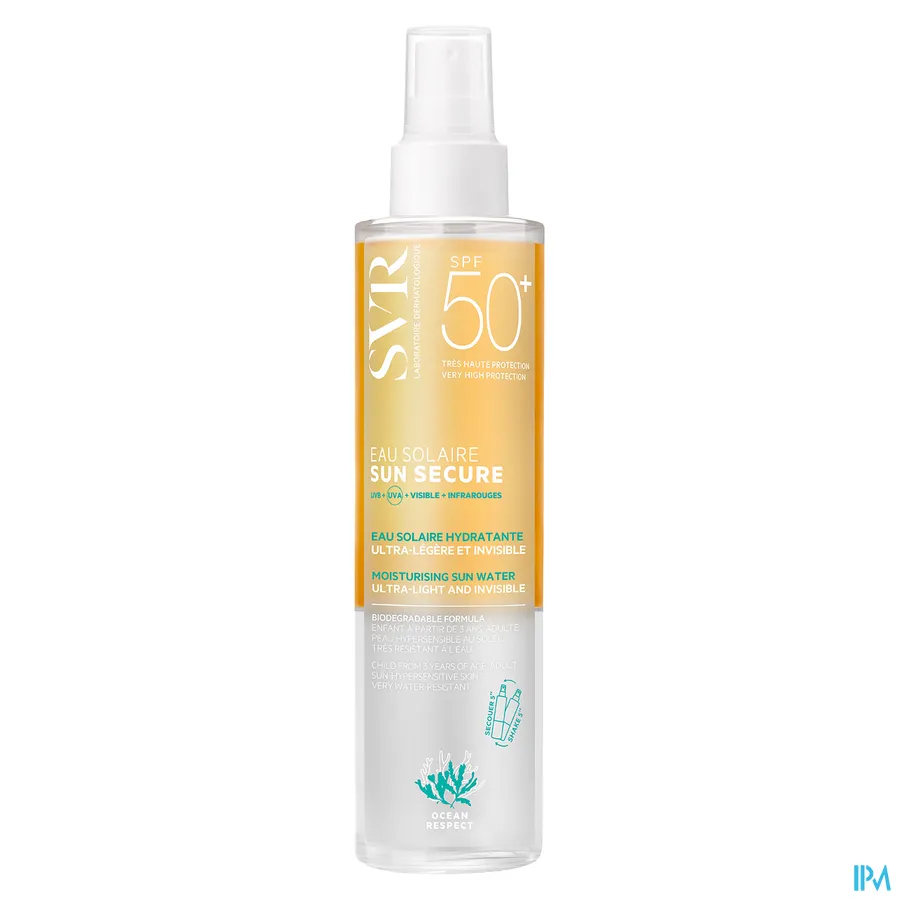 productshot van SVR Sun Secure Zonnewater SPF 50+ 200 ml