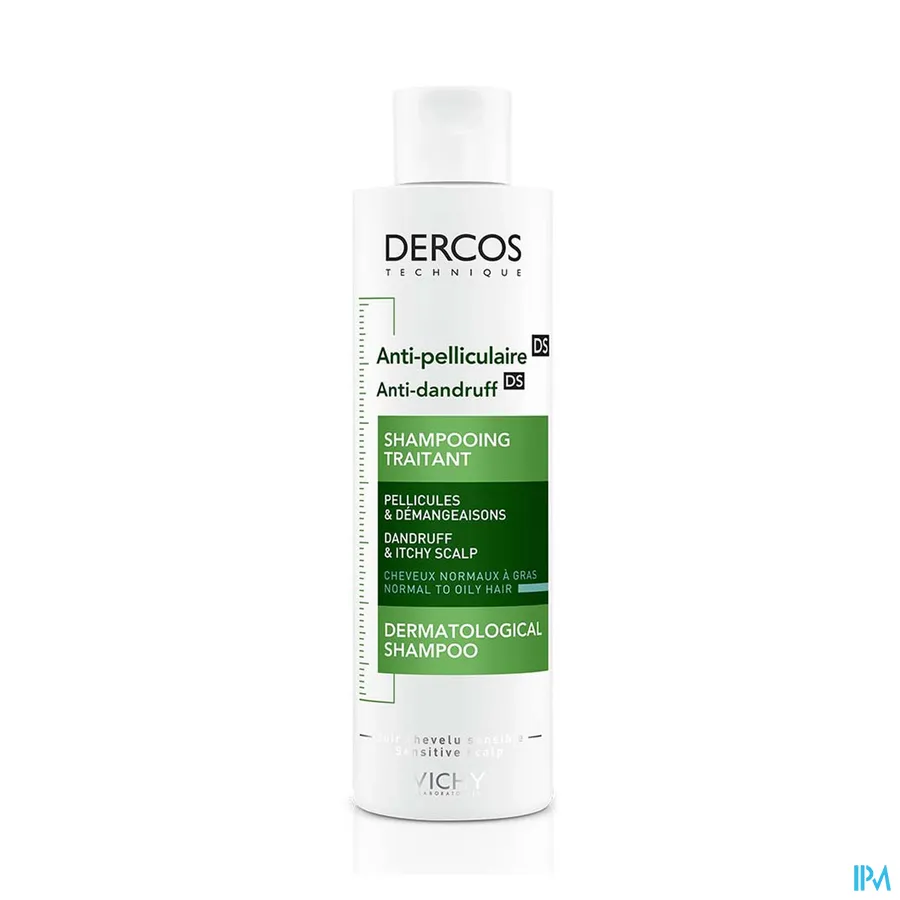 packshot van Vichy Dercos Antiroosshampoo Vet Haar 200 ml