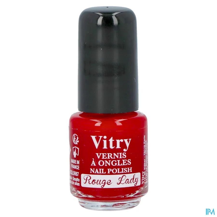 packshot van Vitry Nagellak 87 Rouge Lady 4 ml