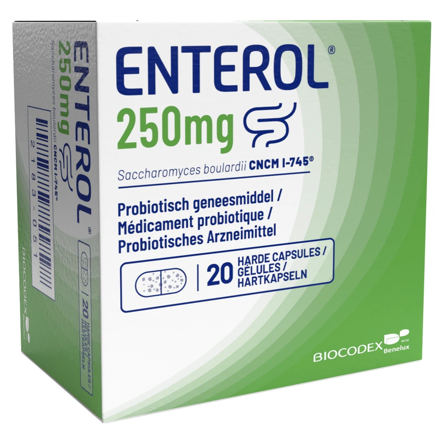 packshot van Enterol 20 Capsules