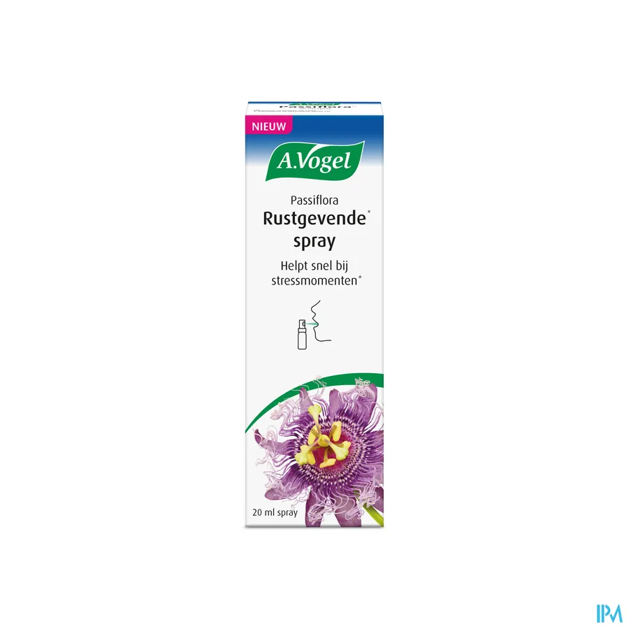 packshot van A. Vogel Passiflora Rustgevende Spray 20 ml