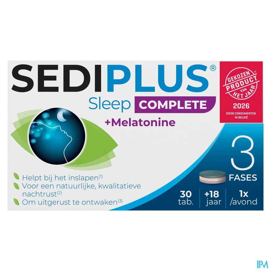 packshot van Sediplus Sleep Complete Tabl 30