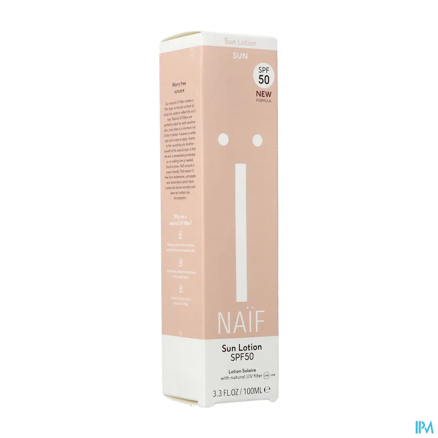 packshot van Naif Grown Ups Sun Body Lotion SPF 50 100 ml