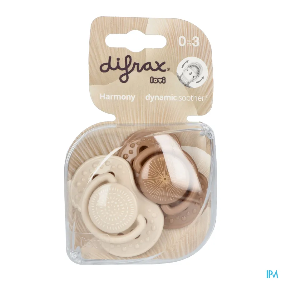 packshot van Difrax Fopspeen Dynamic Harmony 0-3m 2