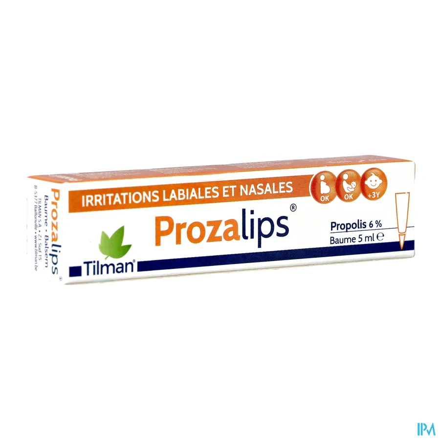 packshot van Prozalips Balsem tegen Labiale en Nasale Irritaties met 6% Propolis 5 ml