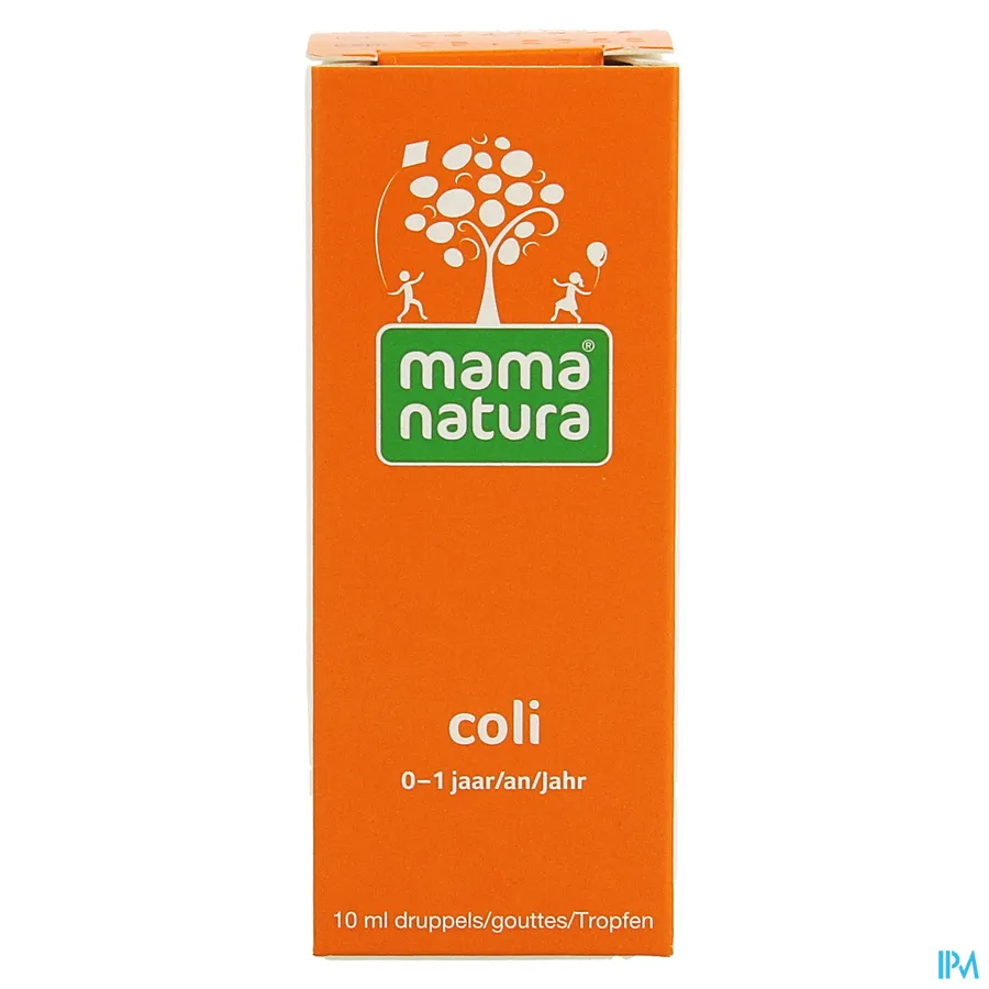 packshot van Mama Natura Coli voor Kinderen van 0-1 Jaar Druppels 10 ml