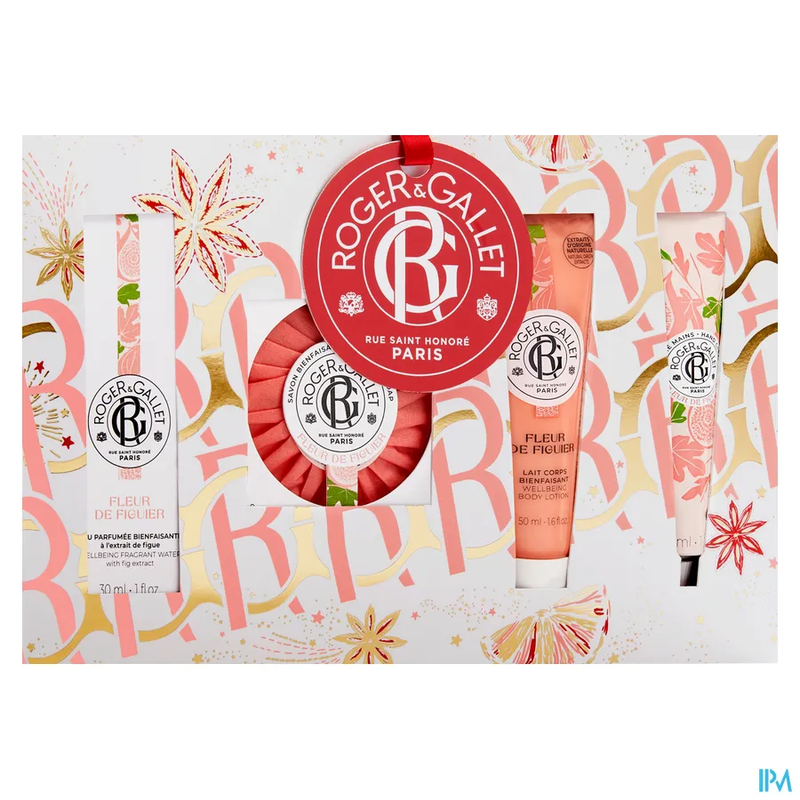 packshot van Roger & gallet Set Noel Rit Fleur Figuier 4 Producten