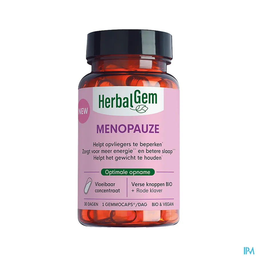 productshot van Herbalgem Gemmocaps Menopauze Bio Caps 30