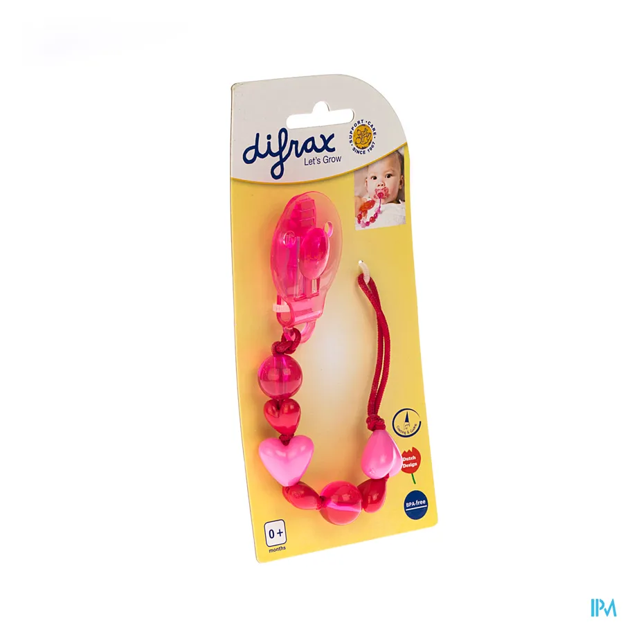 packshot van Difrax Fopspeenketting Hartje