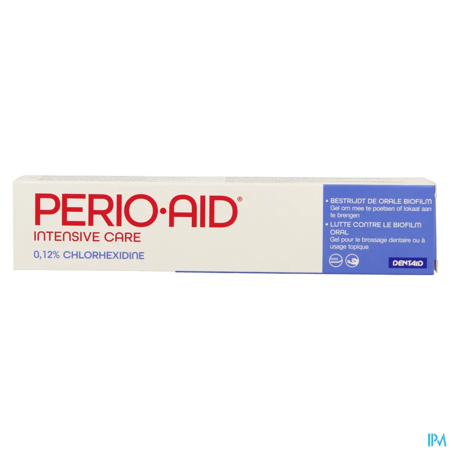 packshot van Perio Aid Intensive Care Tandpasta met 0,12% Chloorhexidine 75 ml