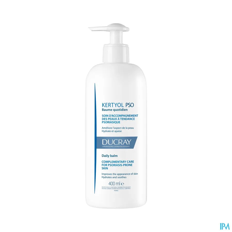 productshot van Ducray Kertyol PSO Balsem voor Dagelijks Gebruik 400 ml