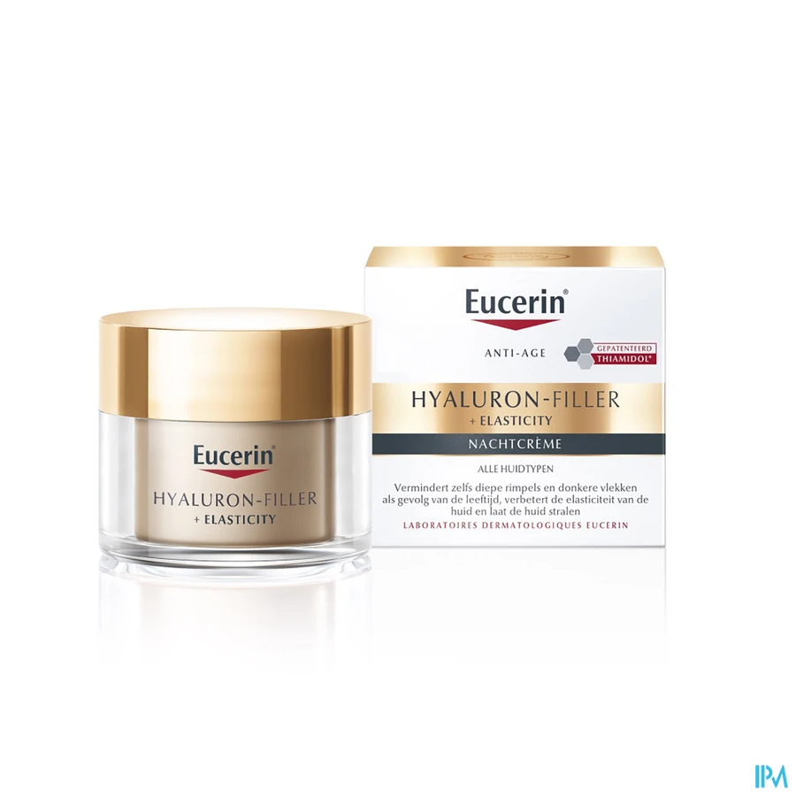 productshot van Eucerin Hyaluron-Filler + Elasticity Nachtcrème Anti-Age & Rimpels 50 ml