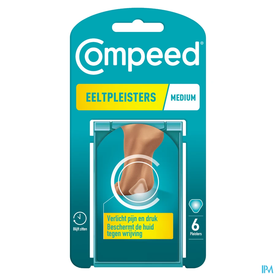 packshot van Compeed Eeltplekken Voeten Medium Formaat 6 Pleisters