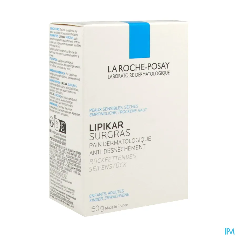 packshot van La Roche-Posay Lipikar Overvette Zeep 150 g