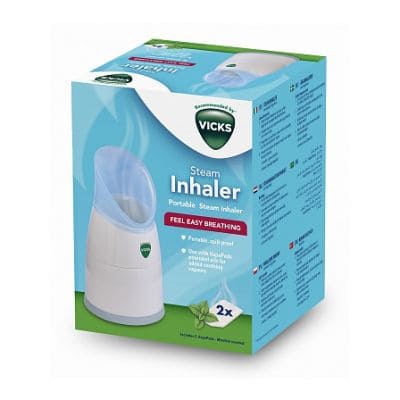 Vicks Stoominhalatie-Apparaat + 2 Vicks Comforting Vapopads Navulgeurpads