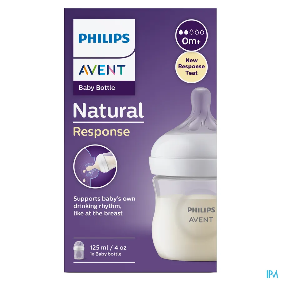 packshot van Philips Avent Natural 3.0 Zuigfles 125ml