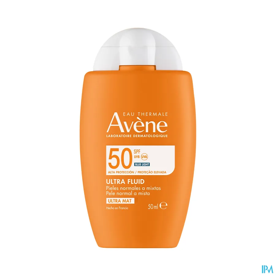 productshot van Avène Ultra Fluid Invisible SPF 50 50 ml