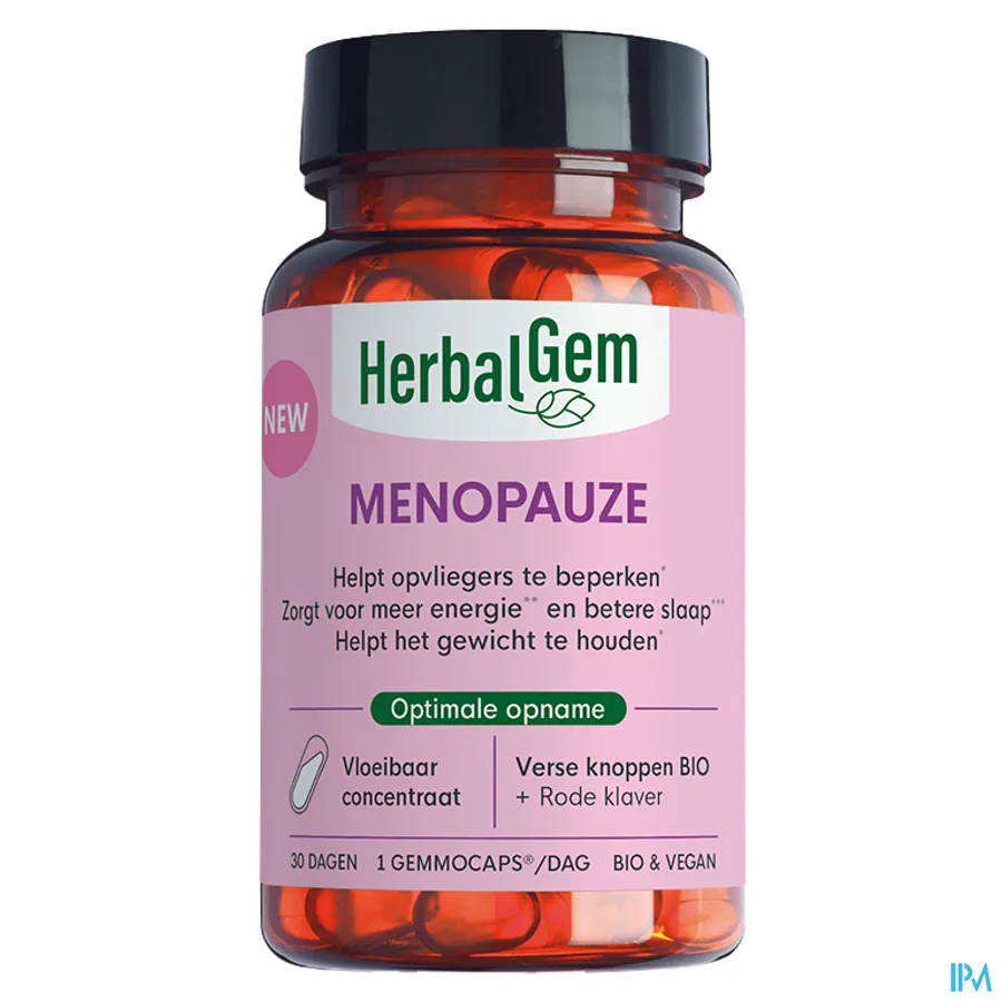 productshot van Herbalgem Gemmocaps Menopauze Bio Caps 30