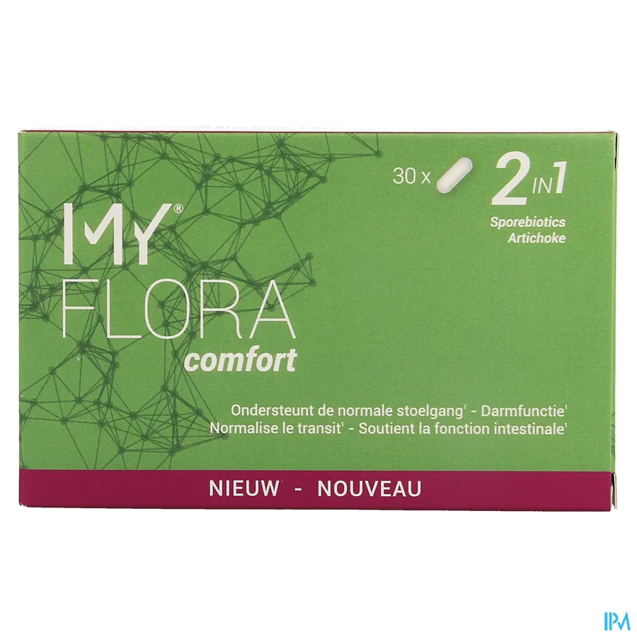 packshot van My Flora Comfort 30 capsules