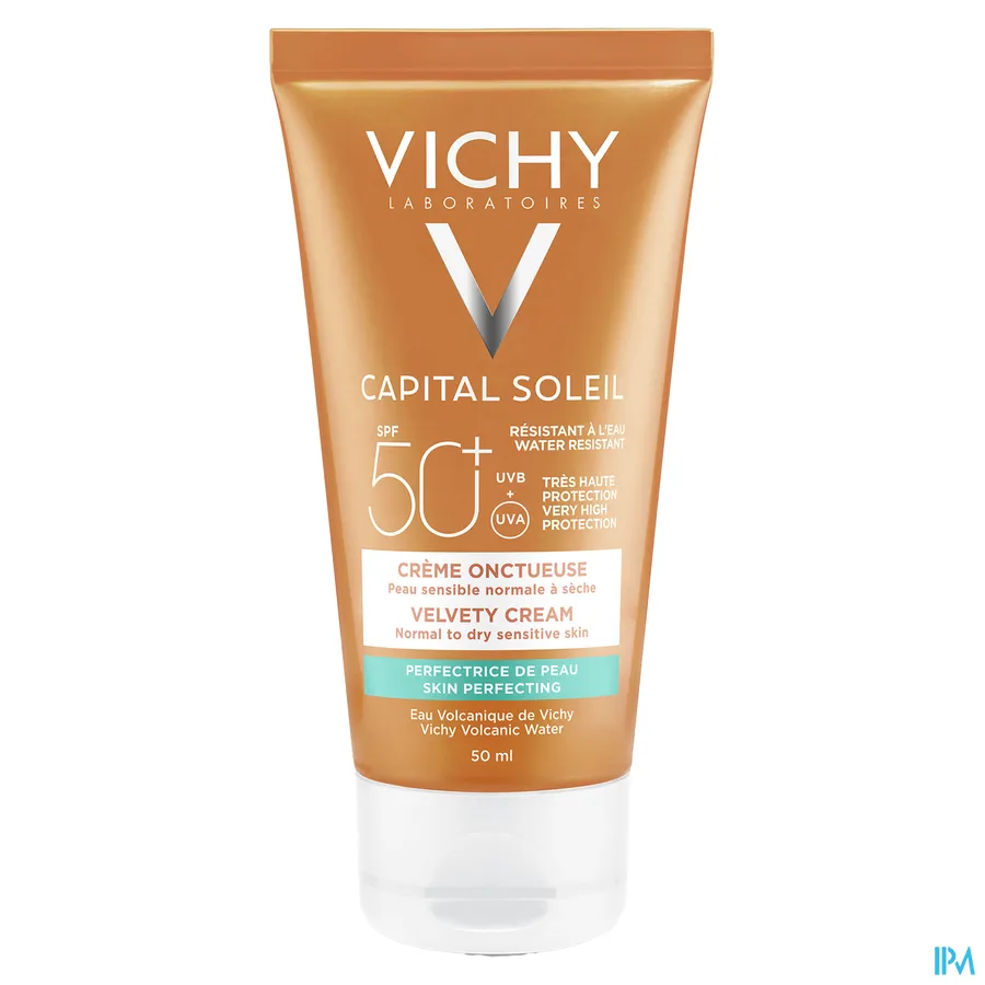 packshot van Vichy Ideal Soleil Zonnecrème met SPF 50+ voor Normale tot Droge Huid 50 ml