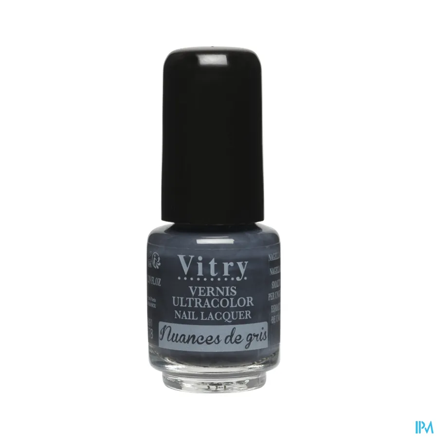 packshot van Vitry Nagellak 78 Nuances de Gris 4 ml