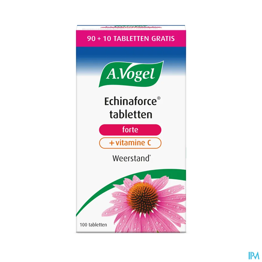 packshot van A. Vogel Echinaforce Forte + Vitamine C PROMO 100 tabletten