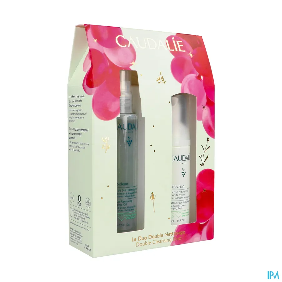 packshot van Caudalie Vinoclean Double Cleansing Duo Geschenkset 1 set