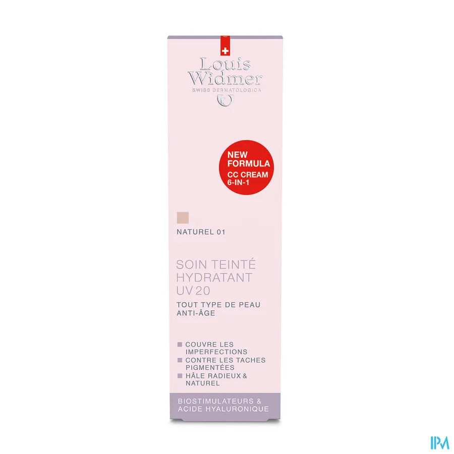 packshot van Louis Widmer Getinte Dagverzorging UV20 Naturel 01 parfum 30ml