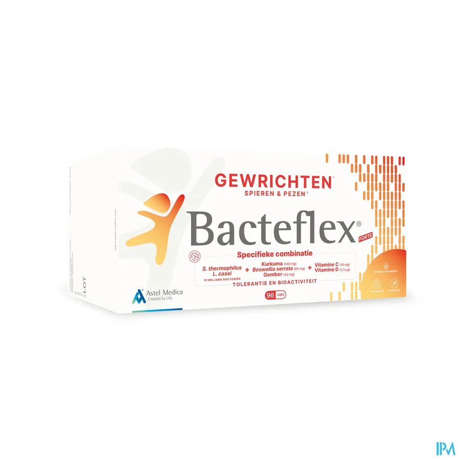 packshot van Bacteflex Forte Caps 96