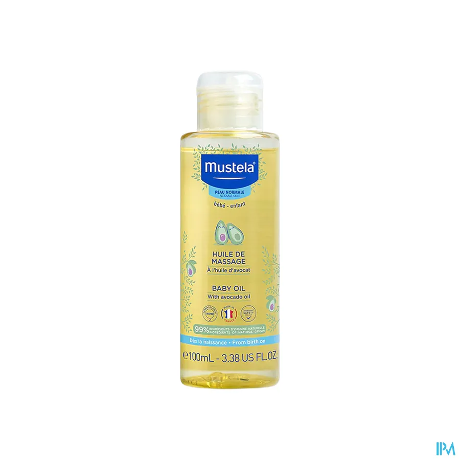 productshot van Mustela Baby en Kind Massage-Olie voor Normale Huid 100 ml