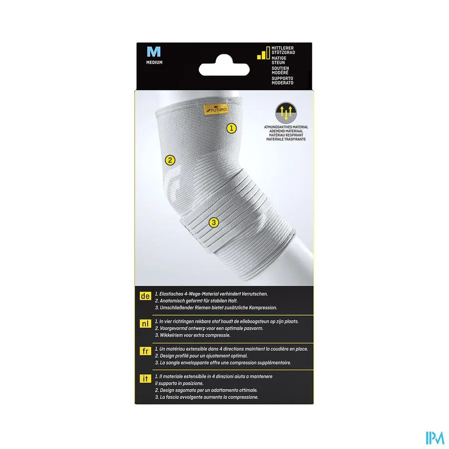 packshot van Futuro Epicondylitische Elleboogbandage Medium (Matig Stabiliserend)