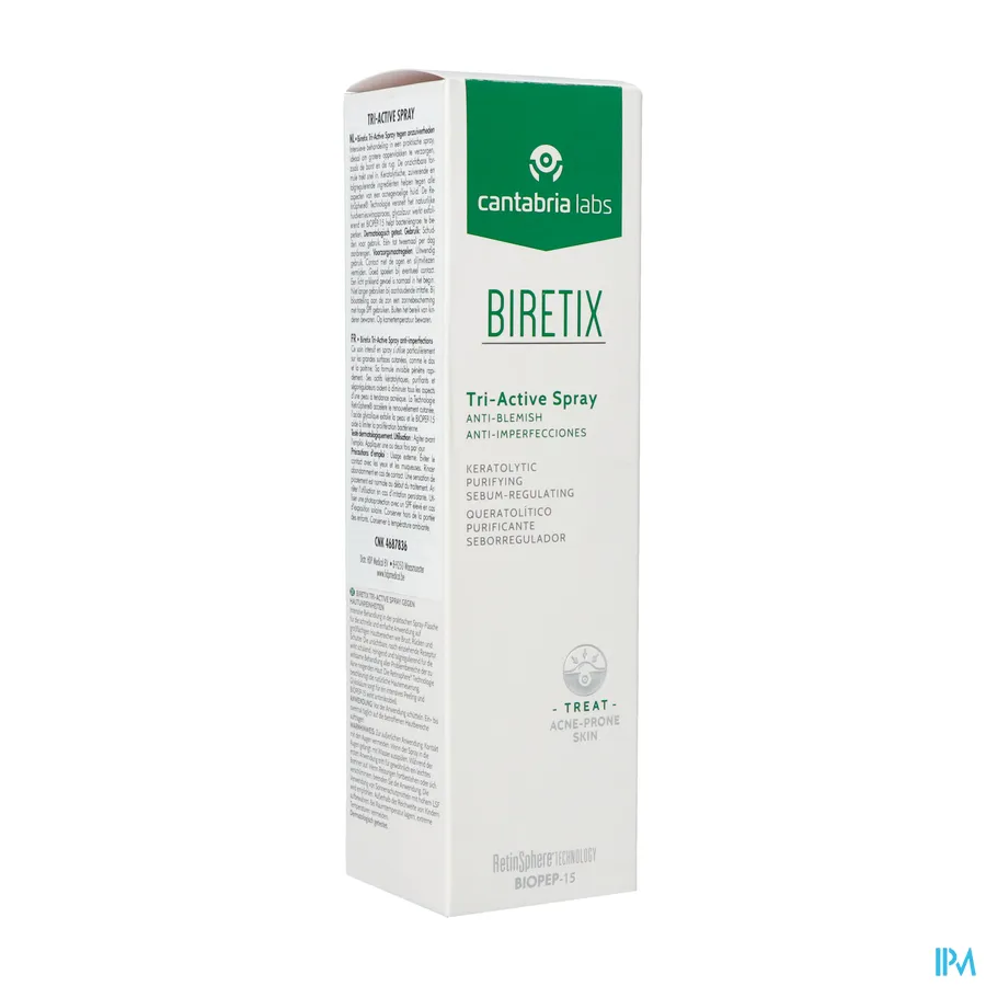 packshot van Biretix Tri-active Spray 100 ml