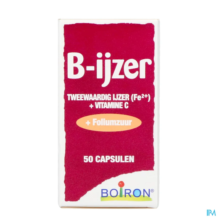 packshot van B-ijzer 50 capsules