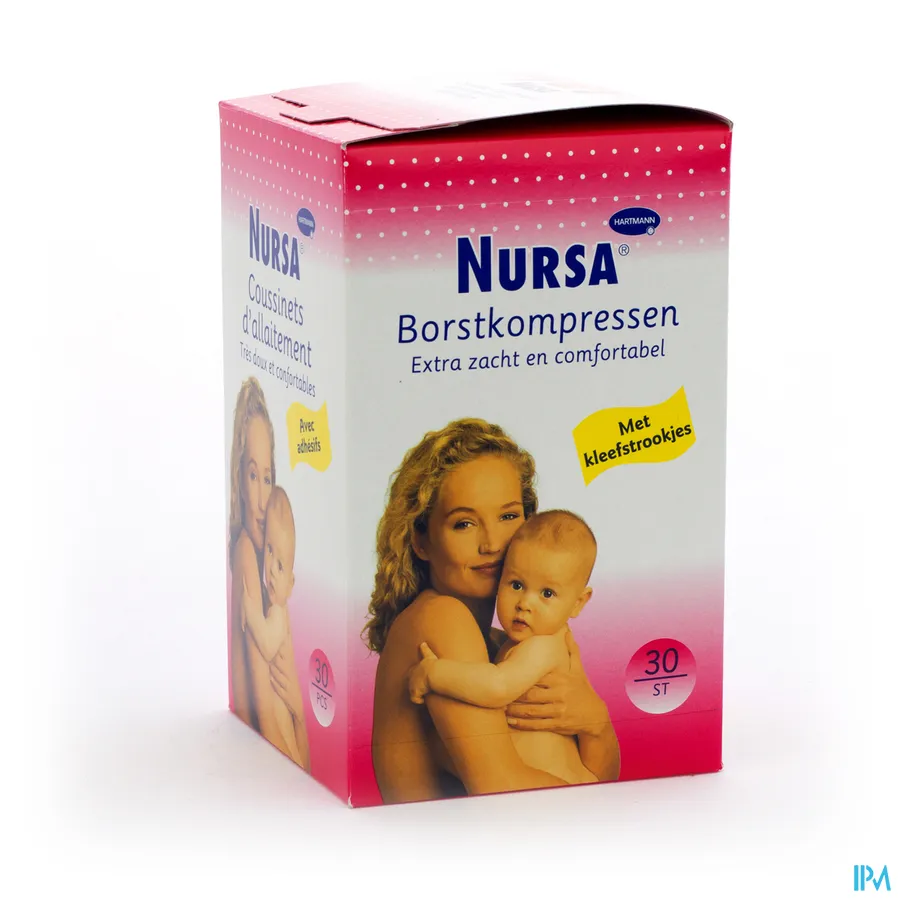 packshot van Nursa Borstkompressen 30 stuks