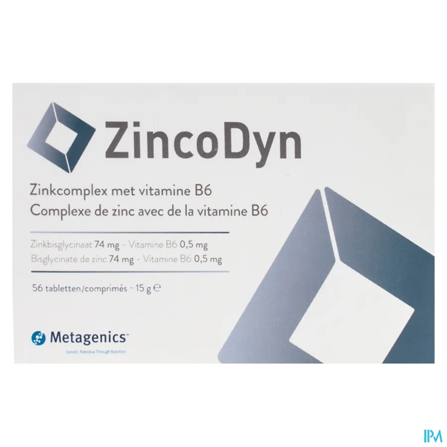 packshot van Metagenics Zincodyn 56 tabletten