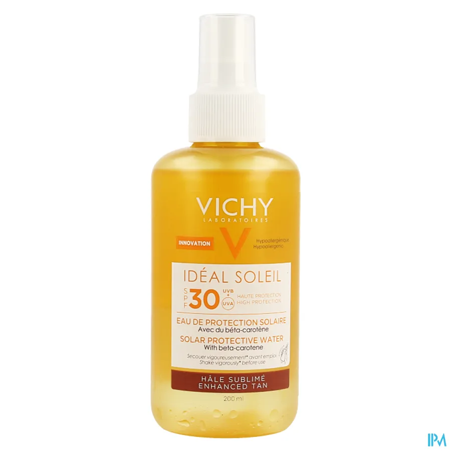 packshot van Vichy Capital Soleil Zonbeschermend Water Optimale Bruine Teint SPF30 200 ml