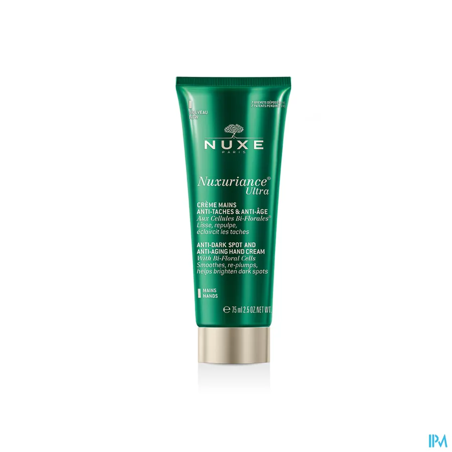 packshot van Nuxe Nuxuriance Ultra Anti-Ageing en Anti-Vlekken Handcrème Tube 75 ml