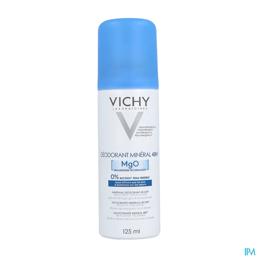 packshot van Vichy Mineraal Deodorant Spray 125 ml