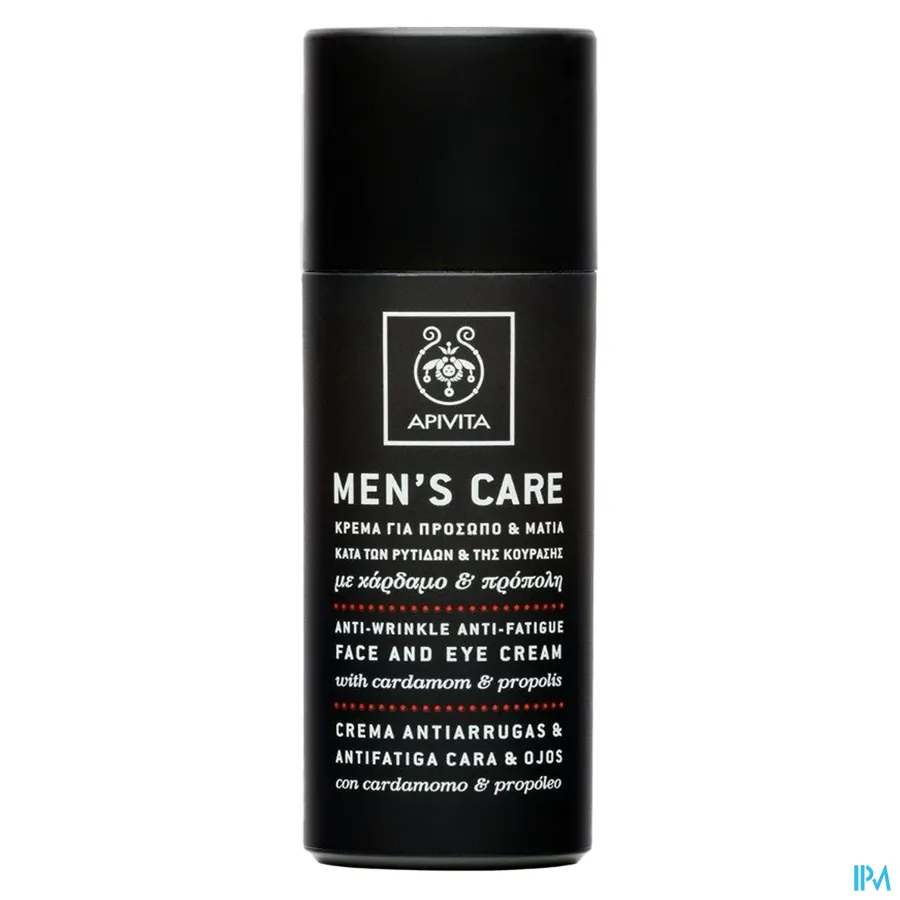 packshot van Apivita Men Care Gezicht & Oog Creme Anti Rimpel 50 ml