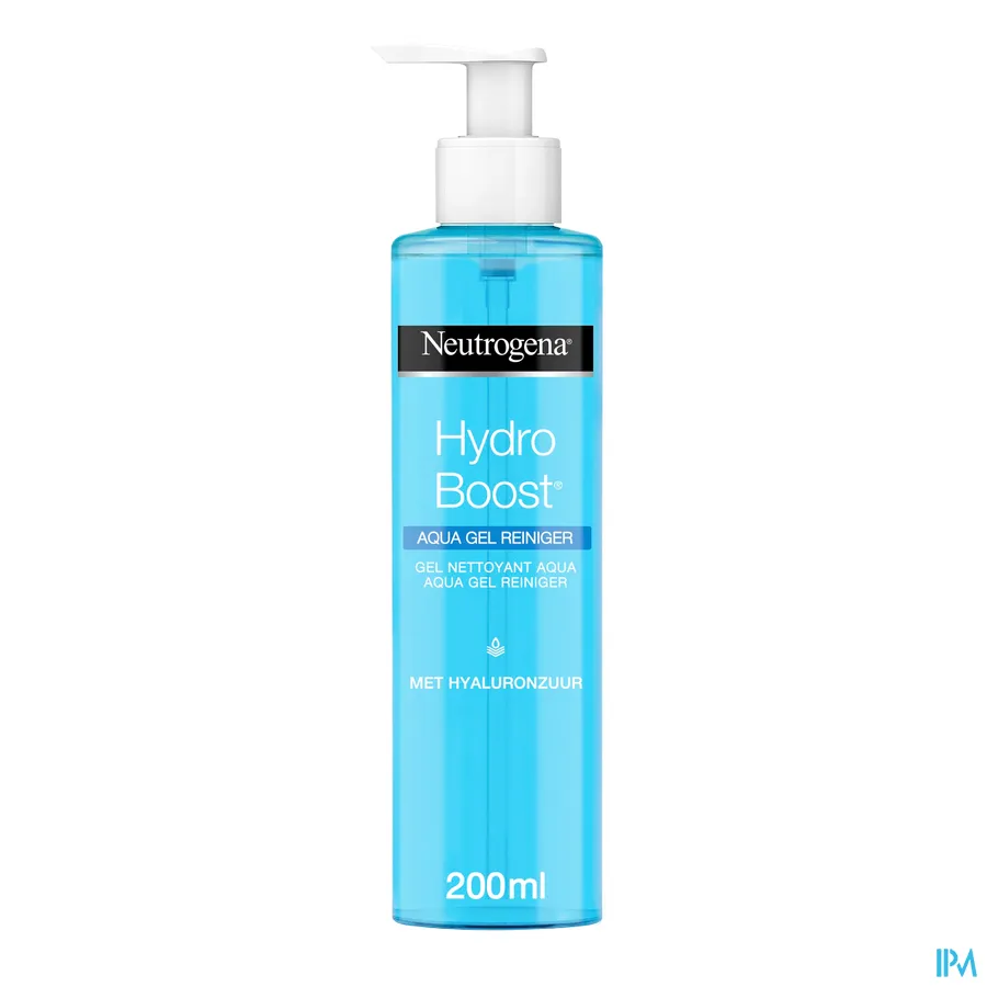 packshot van Neutrogena Hydro Boost Aqua Gel Reiniger 200 ml