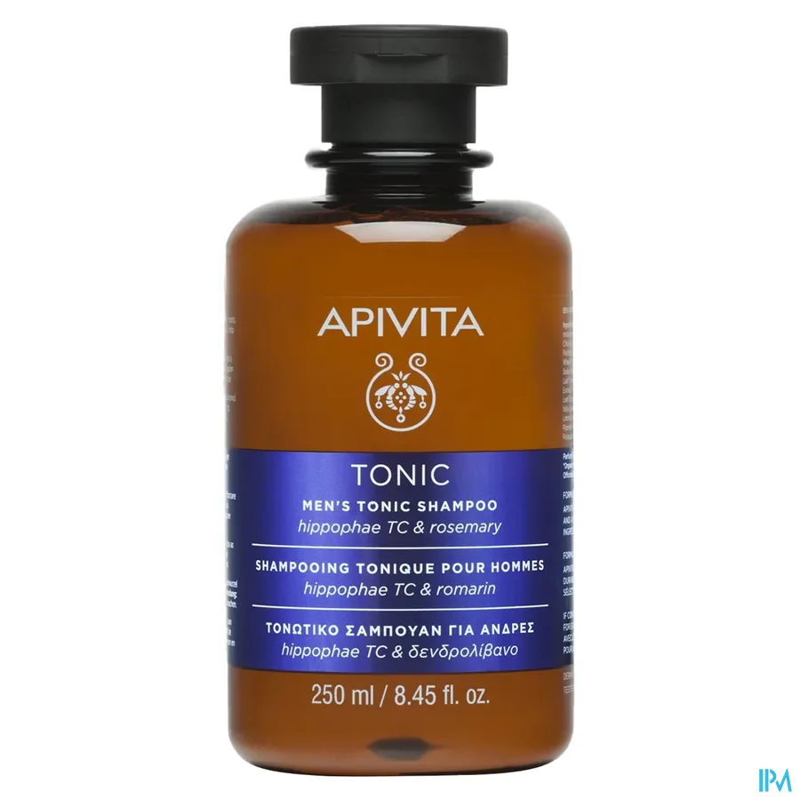 packshot van Apivita Tonic Shampoo Dun Haar Mannen 250 ml
