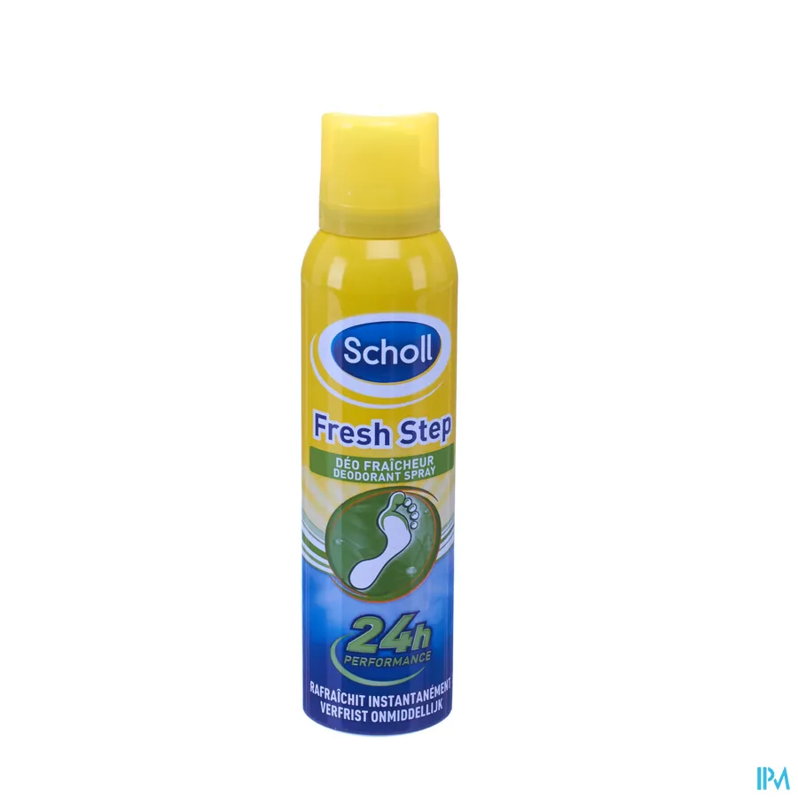 packshot van Scholl Fresh Step Deodorant Spray 24 uur Performance 150 ml
