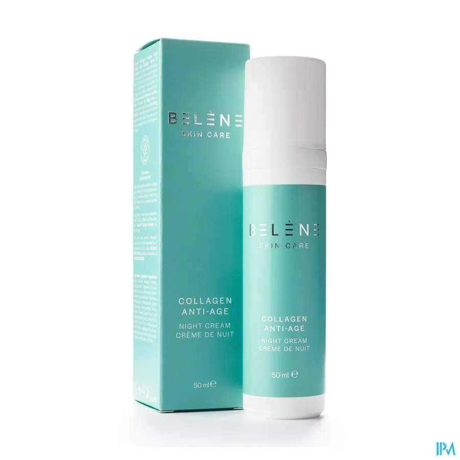 packshot van Belène Skin Care Collagen Anti-Age Nachtcrème voor een Gladde en Stevige Huid 50 ml