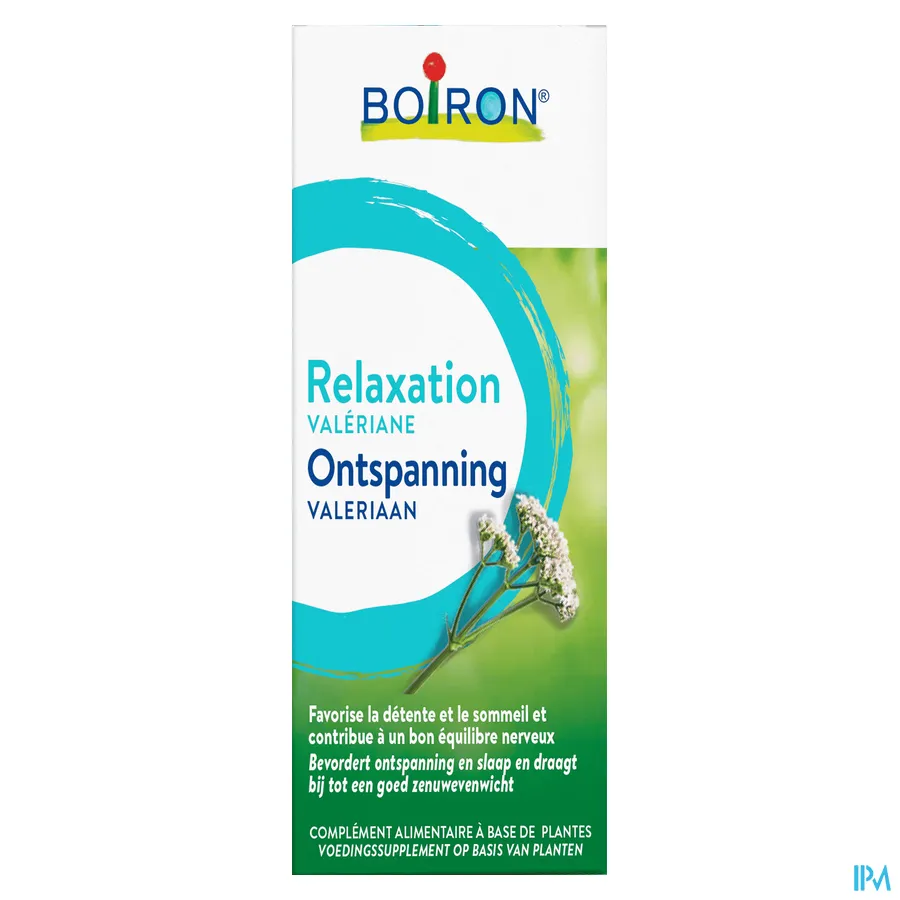 packshot van Boiron Valeriaan -Ontspanning- Bevordering van Ontspanning en Slaap en Bijdrage tot een Goed Zenuwevenwicht 60 ml