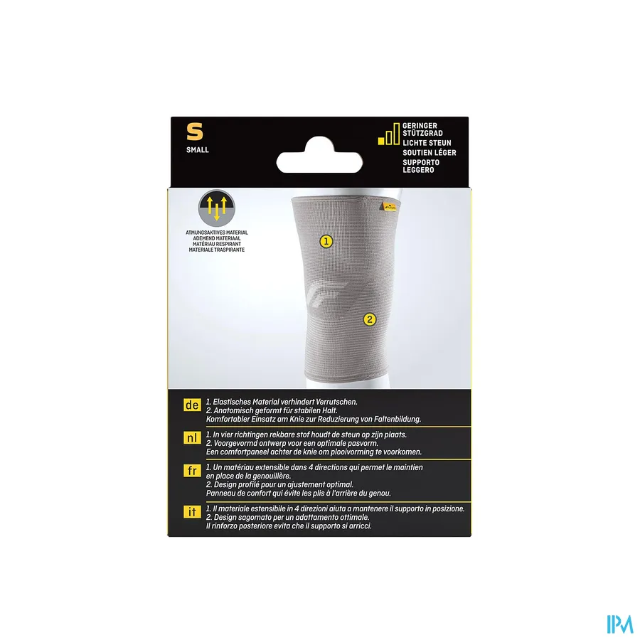 packshot van Futuro Comfort Lift Knie-Bandage Small (Zachte Steun)